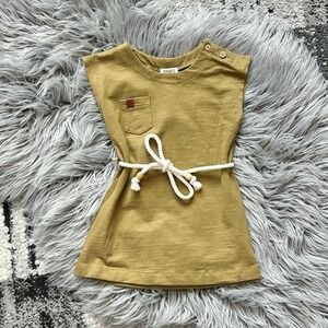 KIDWILD Organics Baby Girls Olive Organics Field Dress Size 18-24 Month NEW